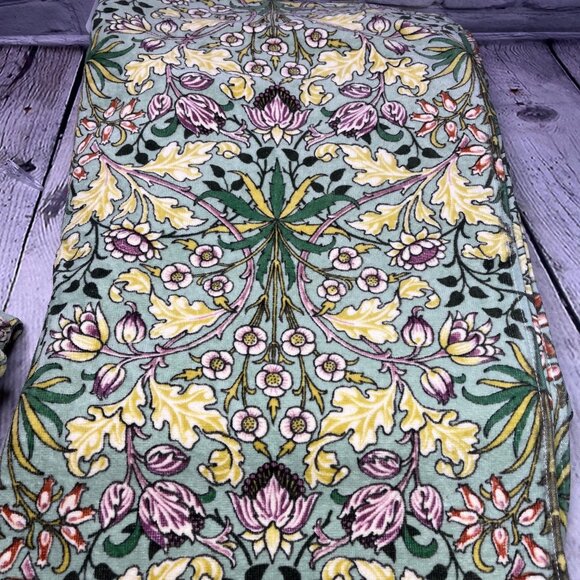 William Morris & Co Hyacinth 7 Pc Floral Velour Bath Towel Set - Picture 5 of 7
